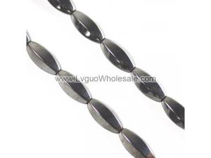 Non magnetic Hematite Beads, Oval Faceted, more size for choice, black, Grade A, Hole:Approx 1.2mm, Length:15.7 Inch,  Sold By Strand